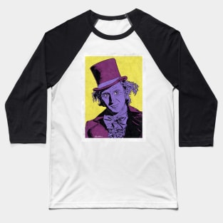 WILLY WONKA (Pop Art) Baseball T-Shirt